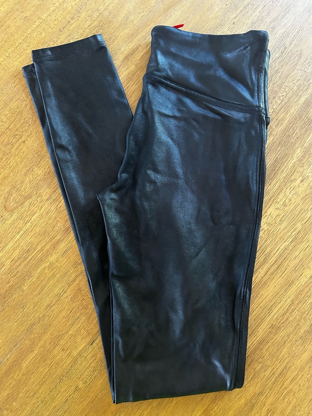 Spanx Black Faux Leather Leggings